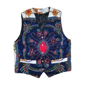 TIE RACK ART Of SILK Mens Vintage Waistcoat Vest Multicolor A001283